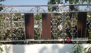 ช่องรั้ว รั้วบ้าน สแตนเลส อลูมิเนียมลายไม้ รหัสสินค้า: CHF-W01